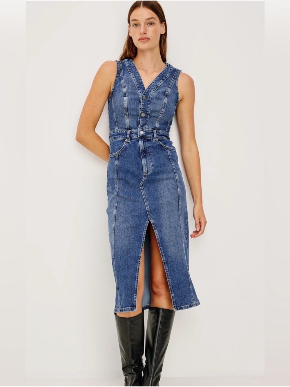 Rails Westwood Midi Jean Dress